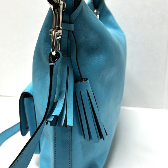 Vintage COACH Legacy Leather Courtenay Hobo Bag No A1393-22381 (BLUE) - Picture 2 of 9